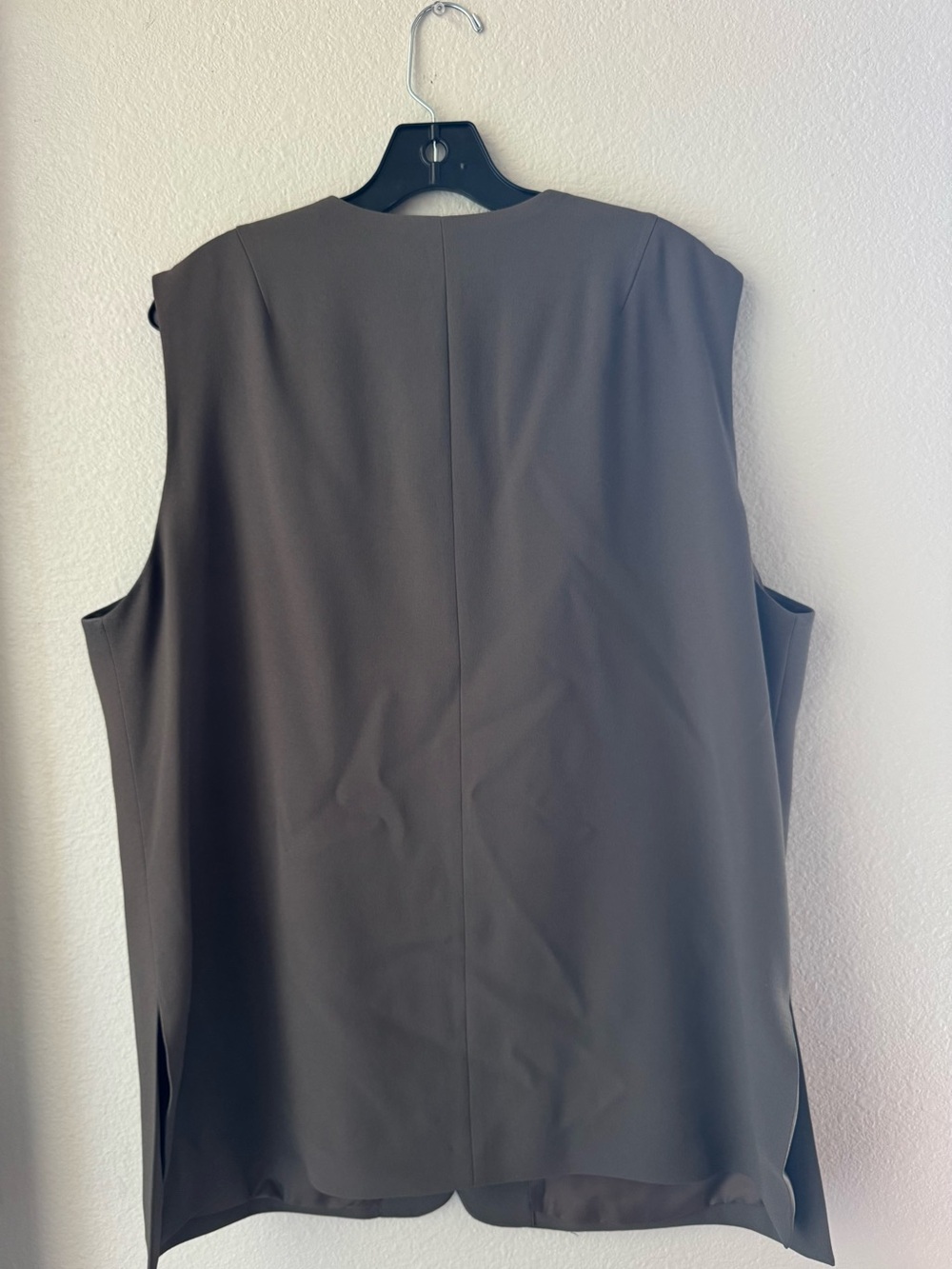 Vintage Sleeveless V-Neck Button Front Vest - Brown Lord & Taylor 18W Workwear - Picture 5 of 5